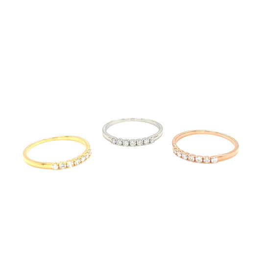 7 Dia Eternity Ring 0.14ct - JMW Jewelry Wholesale