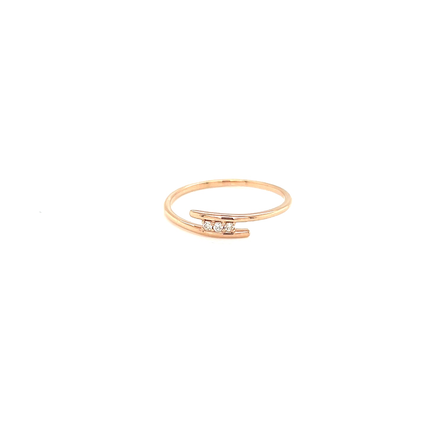 Triple Dia Line Ring 0.03ct