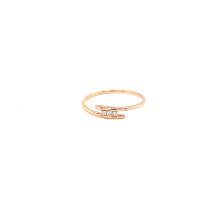 Triple Dia Line Ring 0.03ct