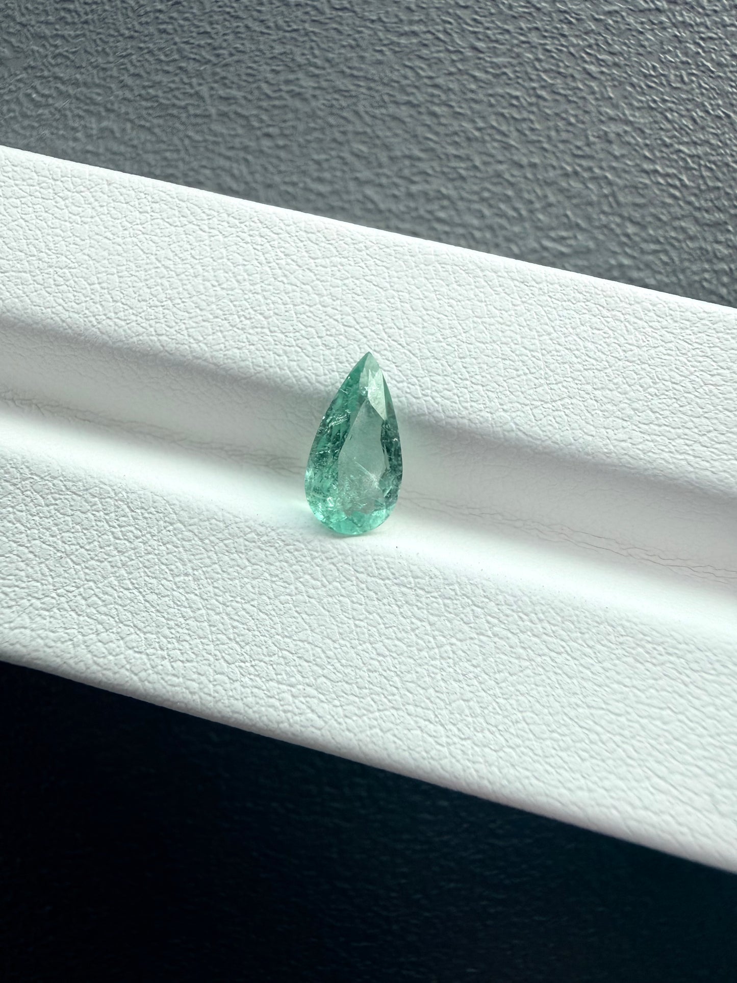 Soft Blue Paraiba Tourmaline – 1.03ct Pear Shape