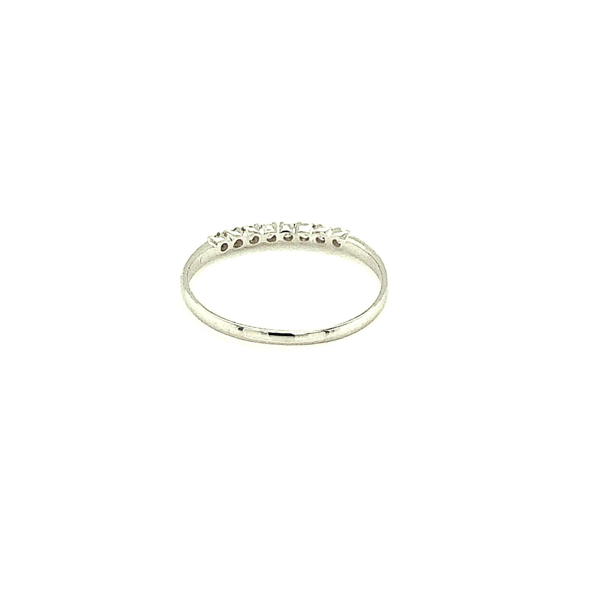 8 Dia Half Eternity Ring 0.1ct - JMW Jewelry Wholesale