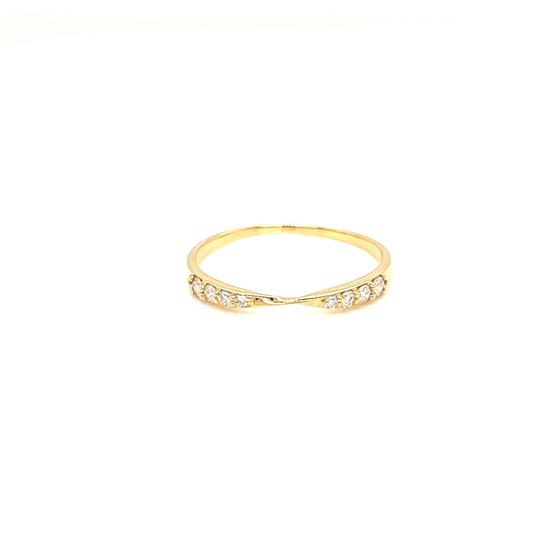 8 Dia Wave Ring 0.15ct - JMW Jewelry Wholesale