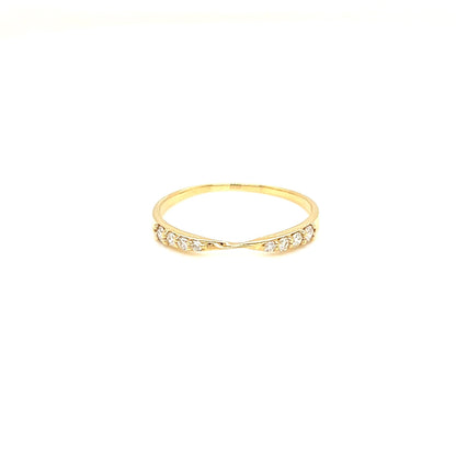 8 Dia Wave Ring 0.15ct - JMW Jewelry Wholesale