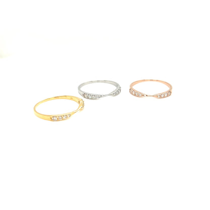 8 Dia Wave Ring 0.15ct - JMW Jewelry Wholesale