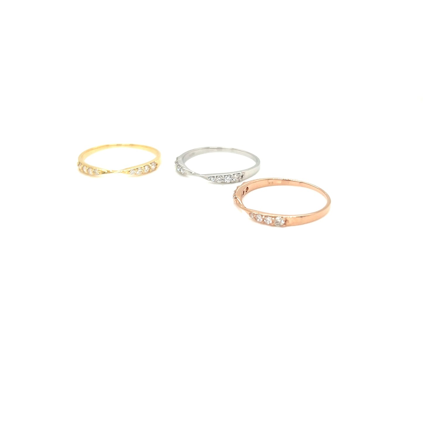 8 Dia Wave Ring 0.15ct - JMW Jewelry Wholesale
