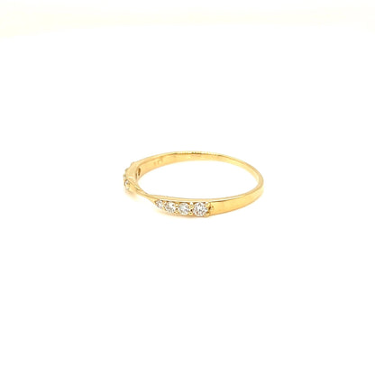 8 Dia Wave Ring 0.15ct - JMW Jewelry Wholesale