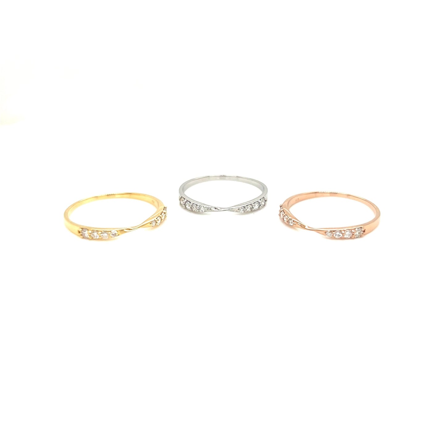 8 Dia Wave Ring 0.15ct - JMW Jewelry Wholesale
