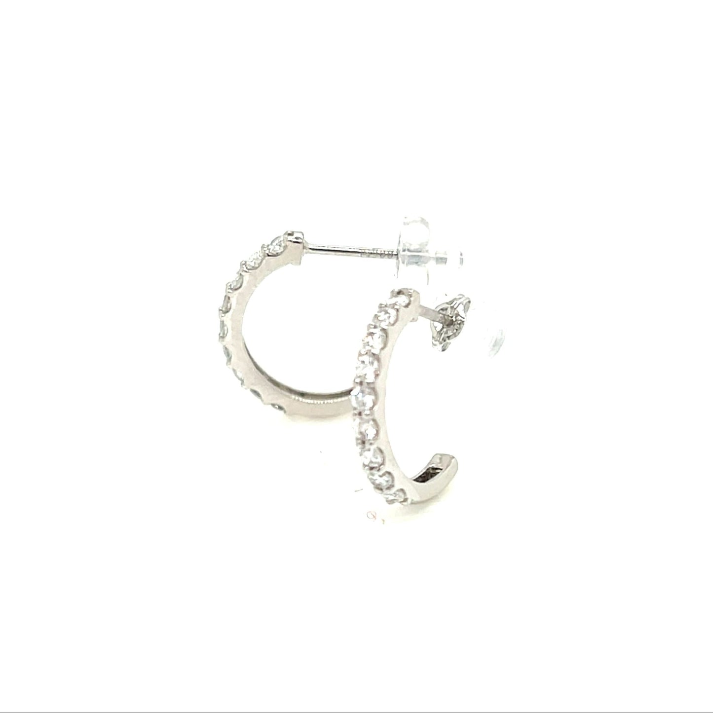 9 Dia Half Hoop Earrings 0.3ct - JMW Jewelry Wholesale