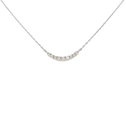 9 Dia Smile Necklace 0.08ct - JMW Jewelry Wholesale
