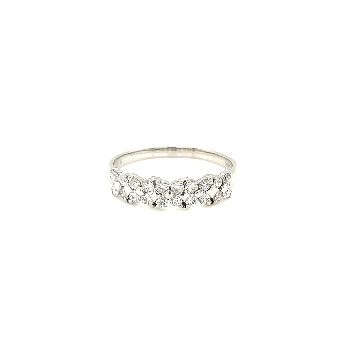Double Line Rhombus Ring 0.5ct