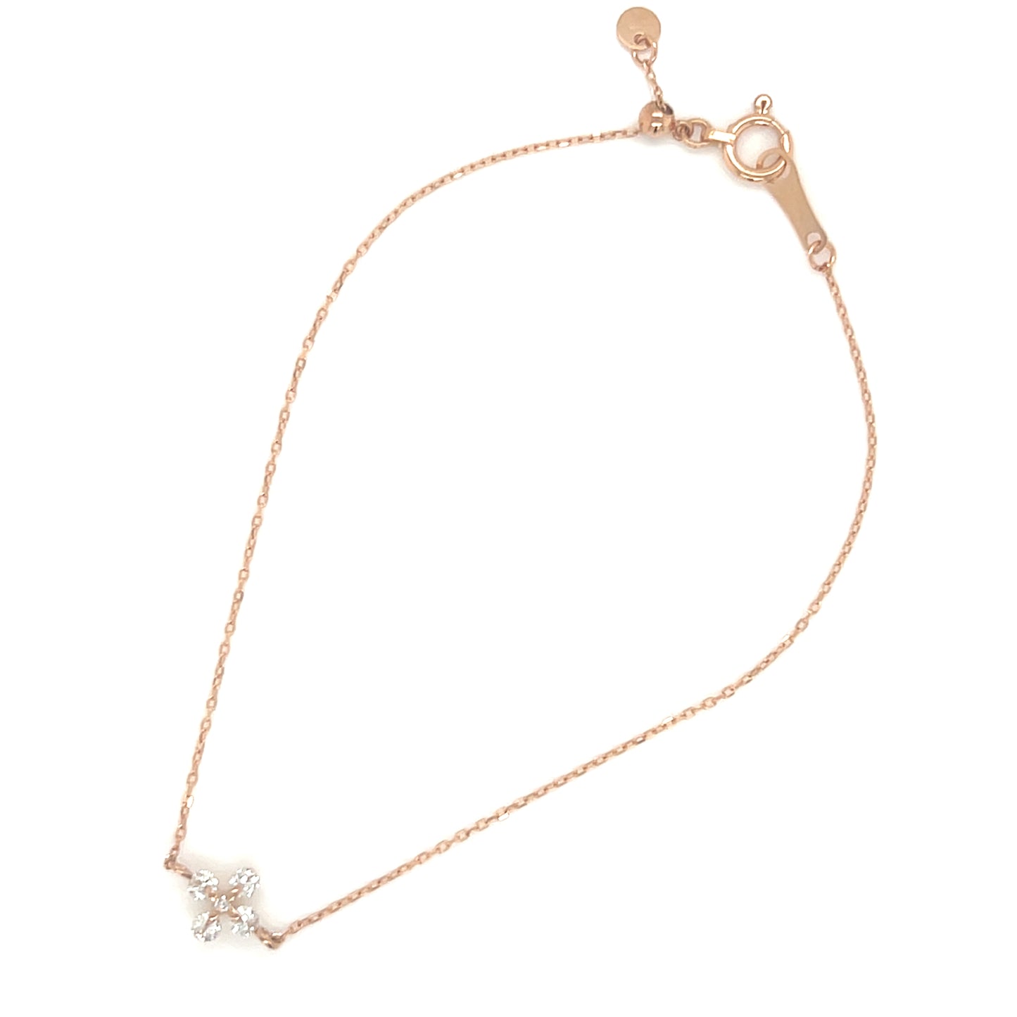 Cross Flower Bracelet 0.12ct