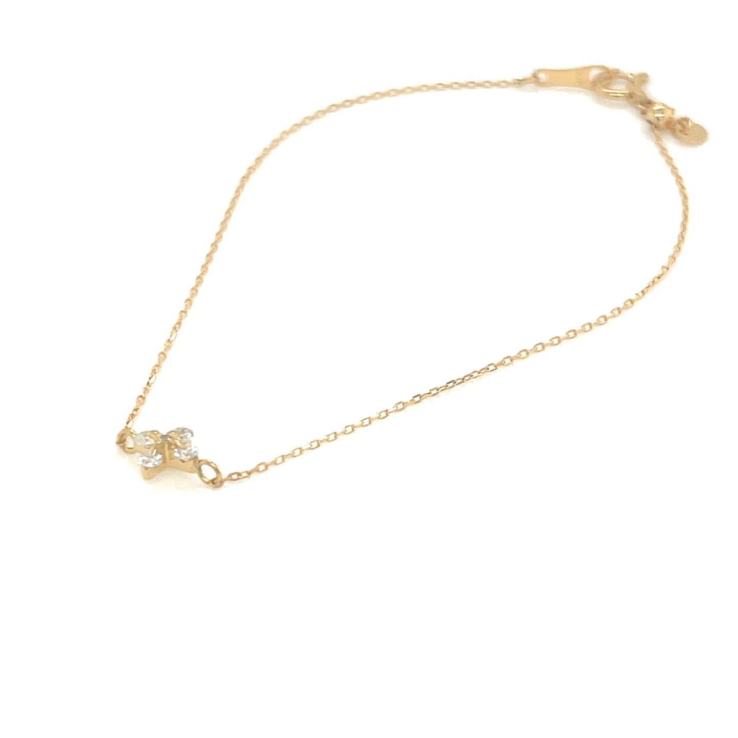 Cross Flower Bracelet 0.12ct