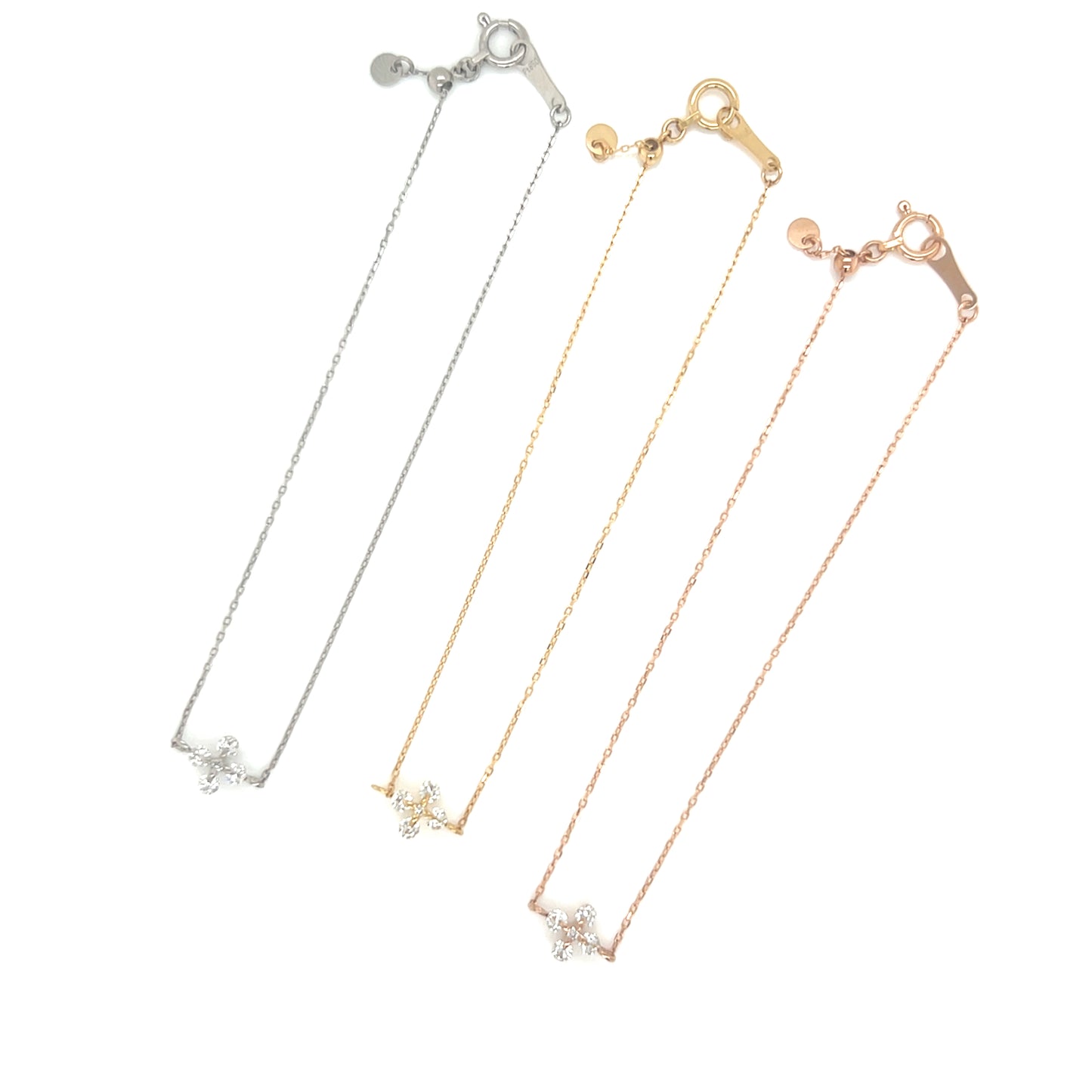 Cross Flower Bracelet 0.12ct