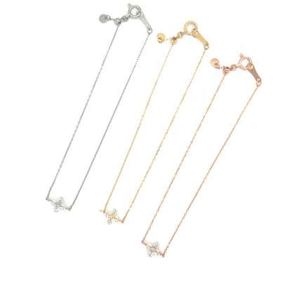 Cross Flower Bracelet 0.12ct