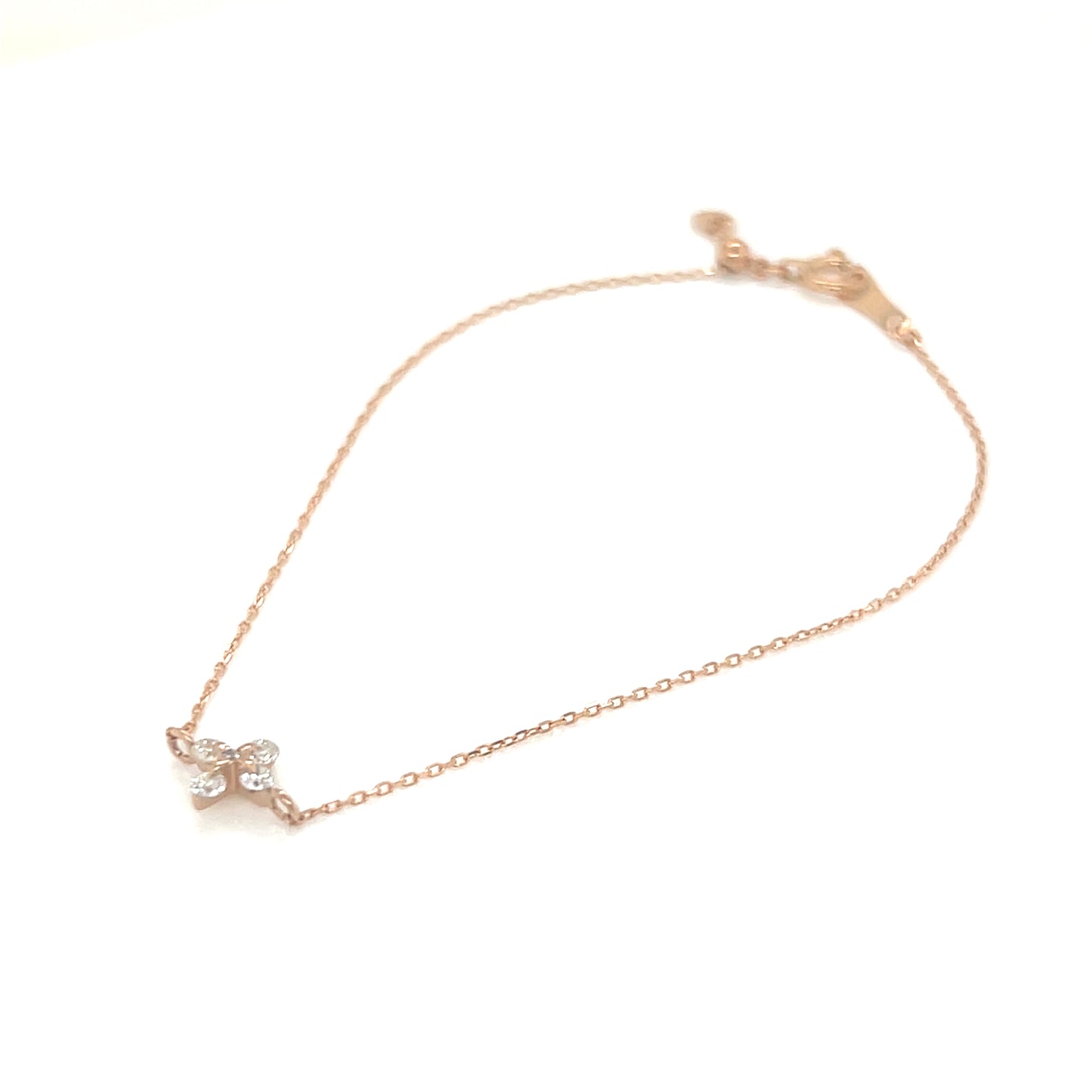 Cross Flower Bracelet 0.12ct