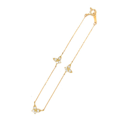 Trio Butterfly Bracelet 0.24ct