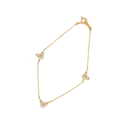 Trio Butterfly Bracelet 0.24ct