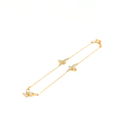 Trio Butterfly Bracelet 0.24ct
