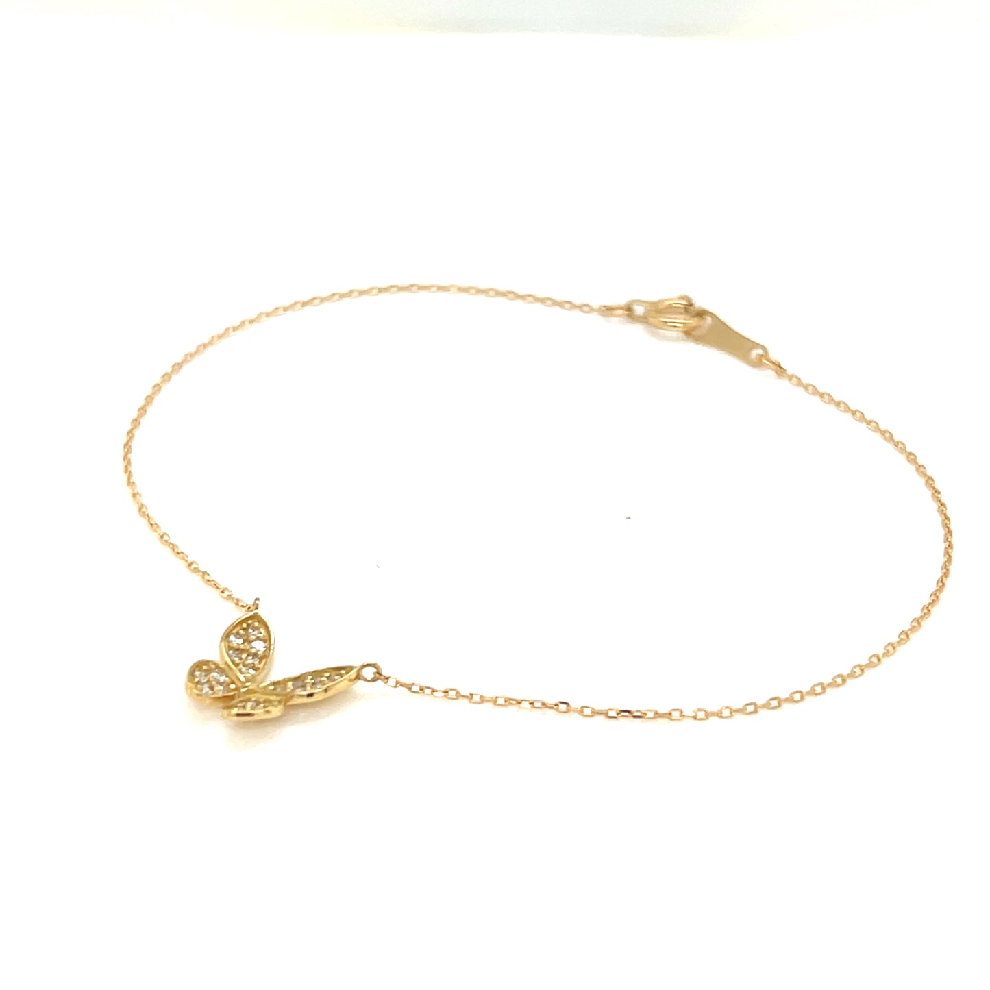 Whole Dia 3D Butterfly Bracelet 0.1ct