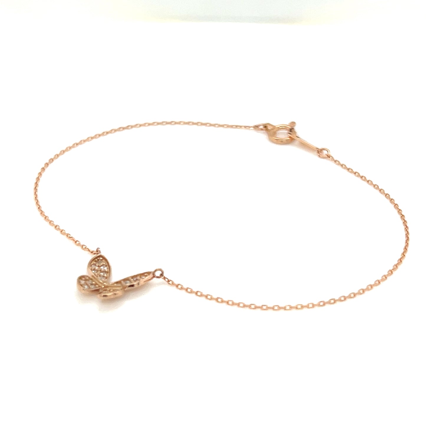 Whole Dia 3D Butterfly Bracelet 0.1ct