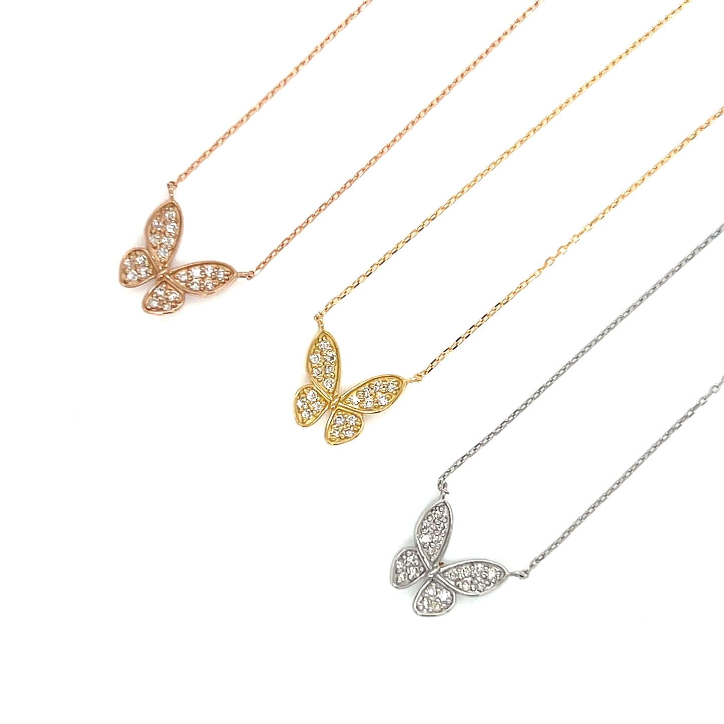 Whole Dia 3D Butterfly Bracelet 0.1ct