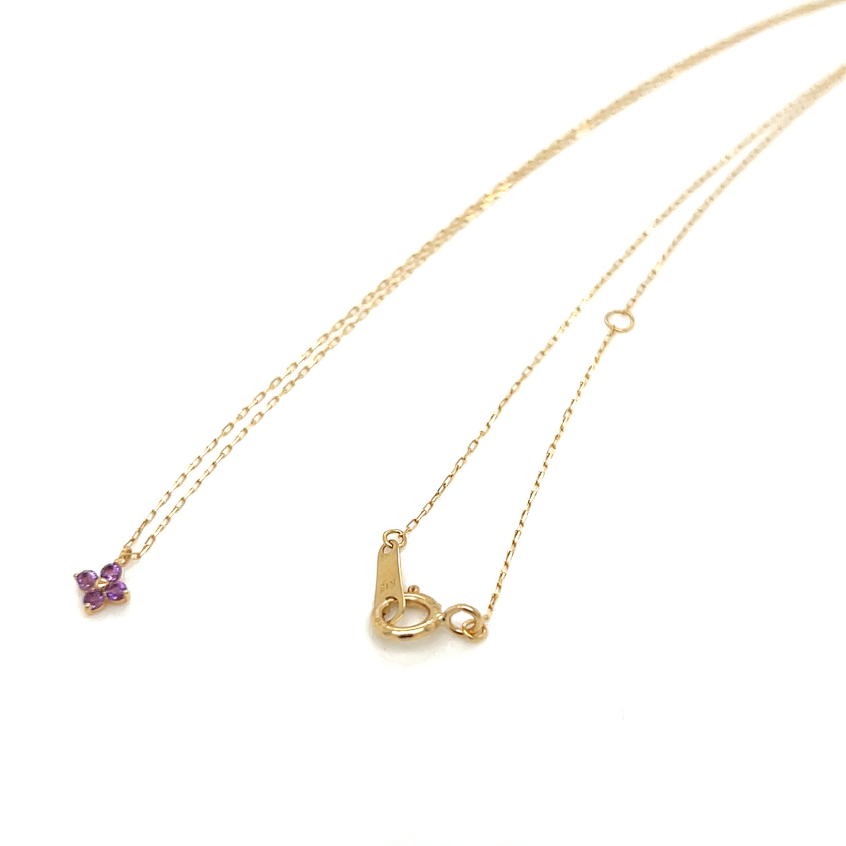 Amethyst Clover Necklace