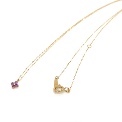 Amethyst Clover Necklace