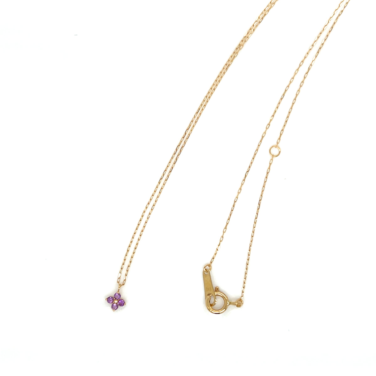 Amethyst Clover Necklace