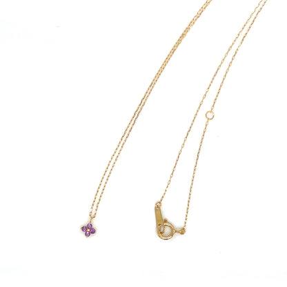 Amethyst Clover Necklace