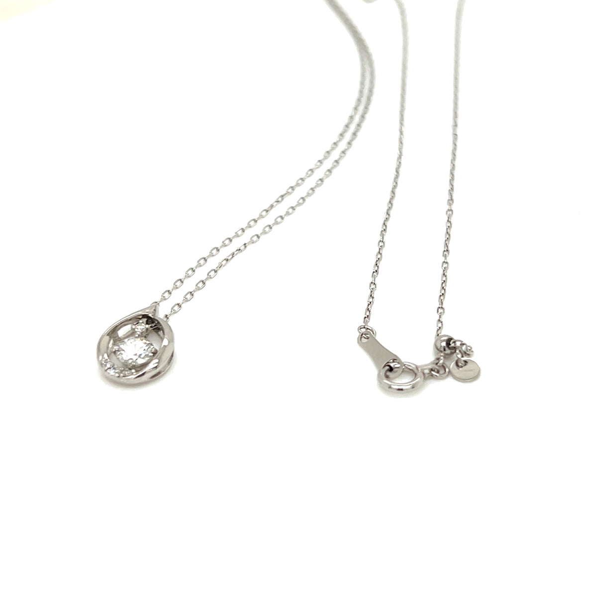 HC Waterdrop Dangle Dia Necklace 0.2/0.03ct