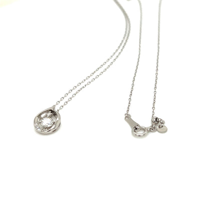 HC Waterdrop Dangle Dia Necklace 0.2/0.03ct
