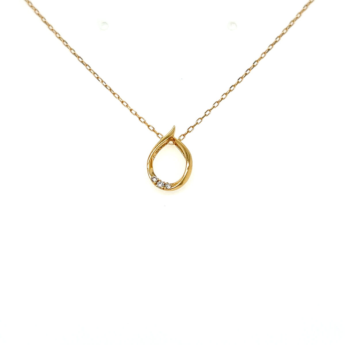 HC Waterdrop Dangle Dia Necklace 0.2/0.03ct
