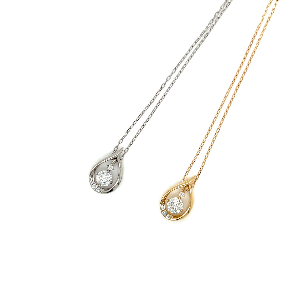 HC Waterdrop Dangle Dia Necklace 0.2/0.03ct