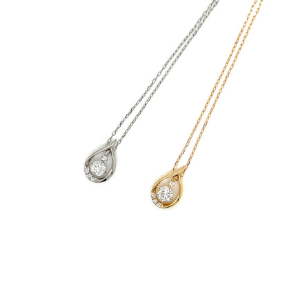 HC Waterdrop Dangle Dia Necklace 0.2/0.03ct