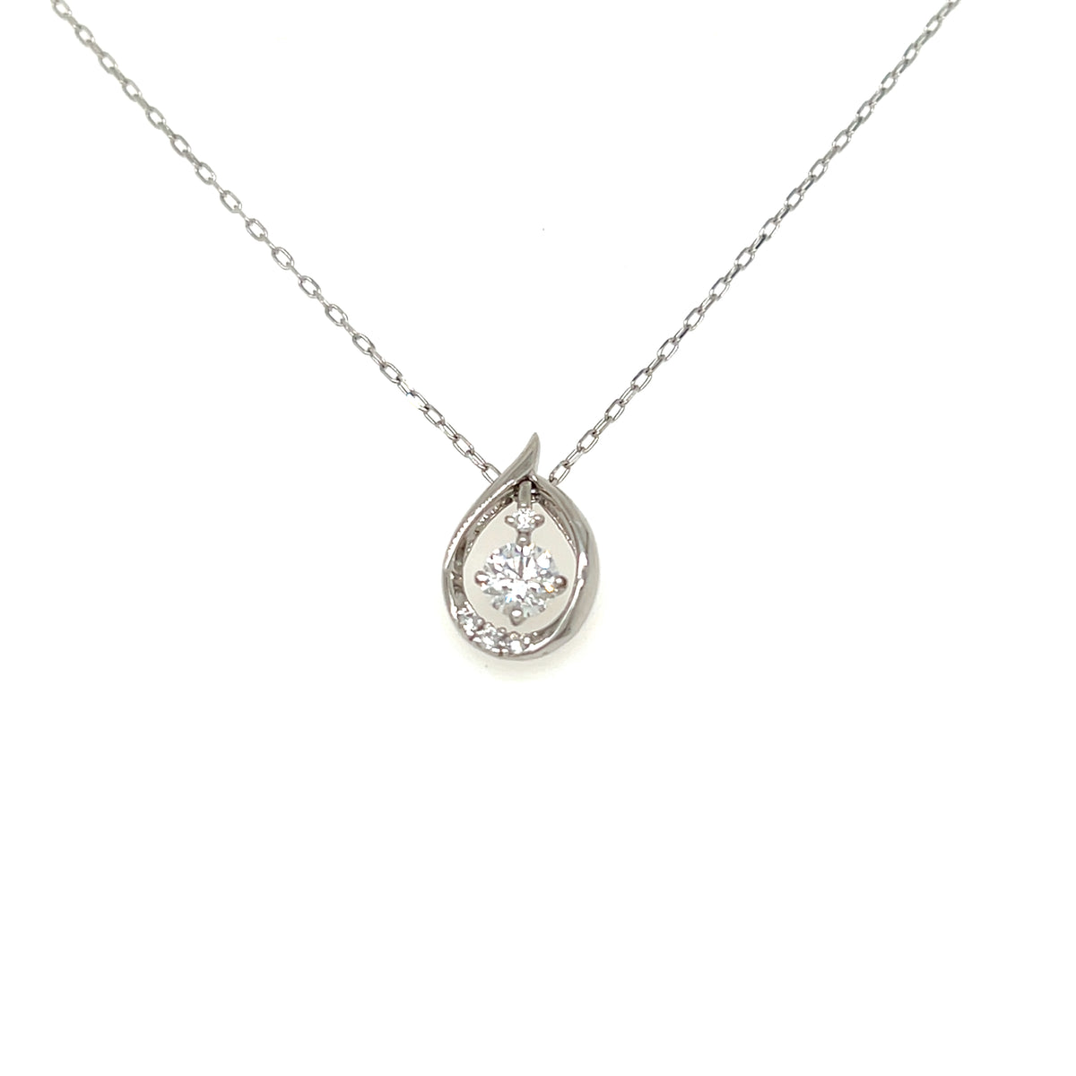 HC Waterdrop Dangle Dia Necklace 0.2/0.03ct
