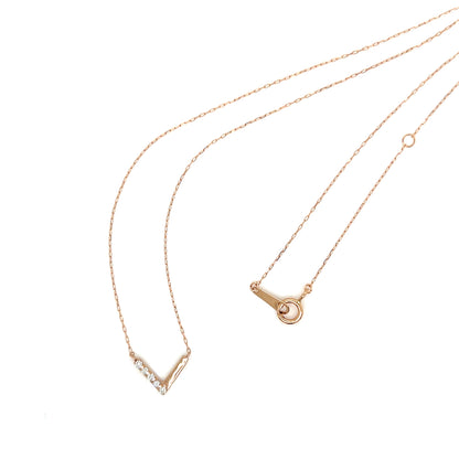 V shape Necklace 0.05ct
