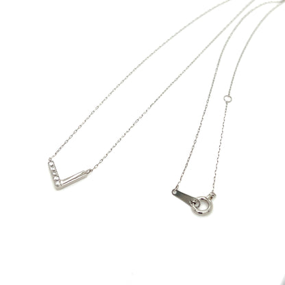 V shape Necklace 0.05ct