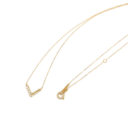 V shape Necklace 0.05ct