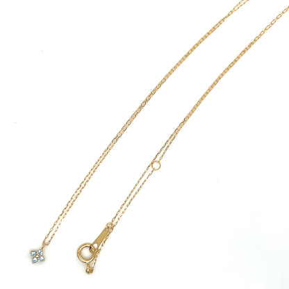 Aquamarine Clover Necklace