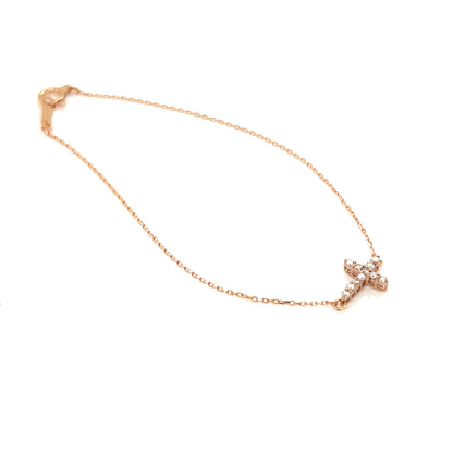 11 Dia Cross Bracelet 0.08ct