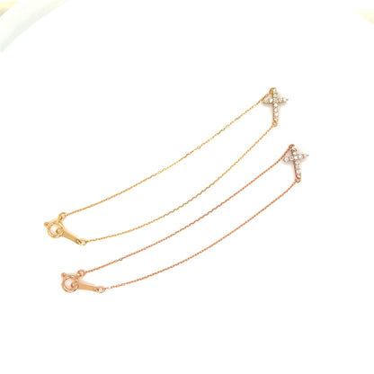 11 Dia Cross Bracelet 0.08ct