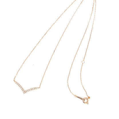 Streamline V Shape Necklace 0.15ct