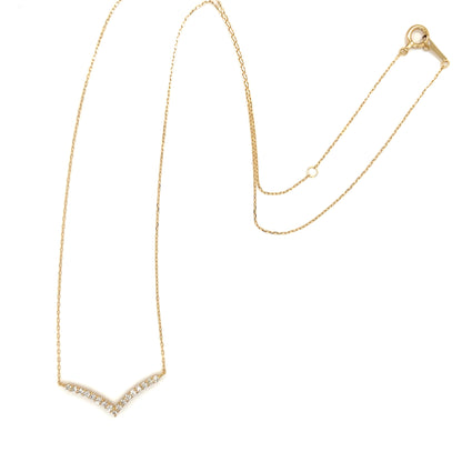 Streamline V Shape Necklace 0.15ct