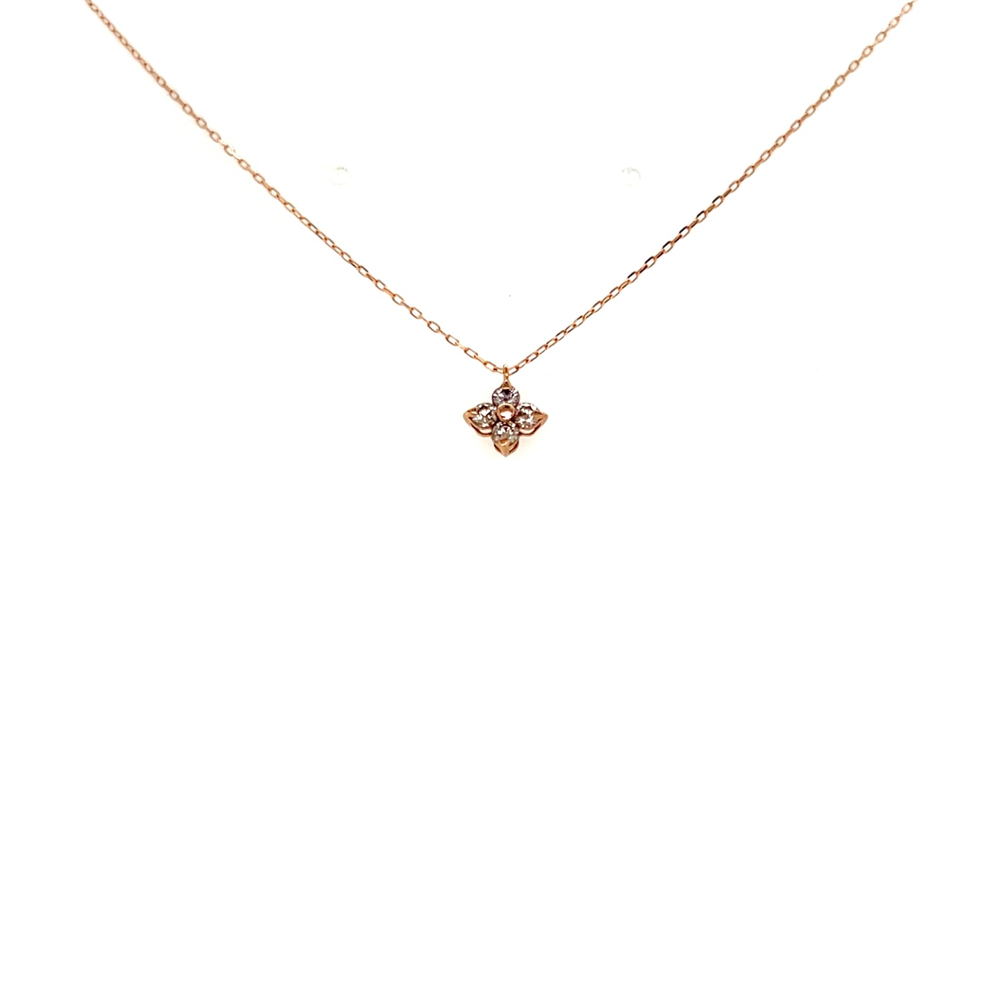 HC Four Pointed Star Necklace 0.15ct