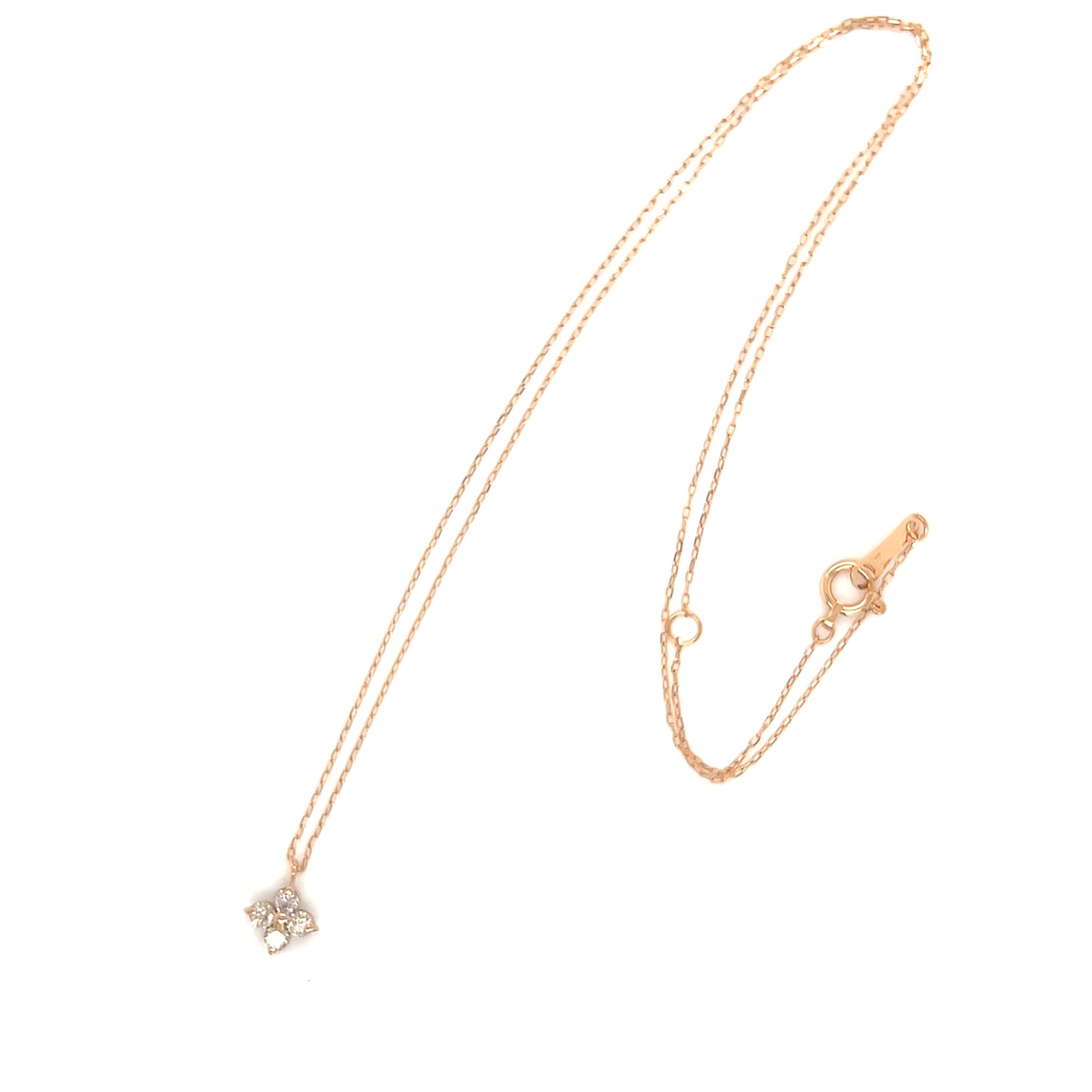 HC Four Pointed Star Necklace 0.15ct