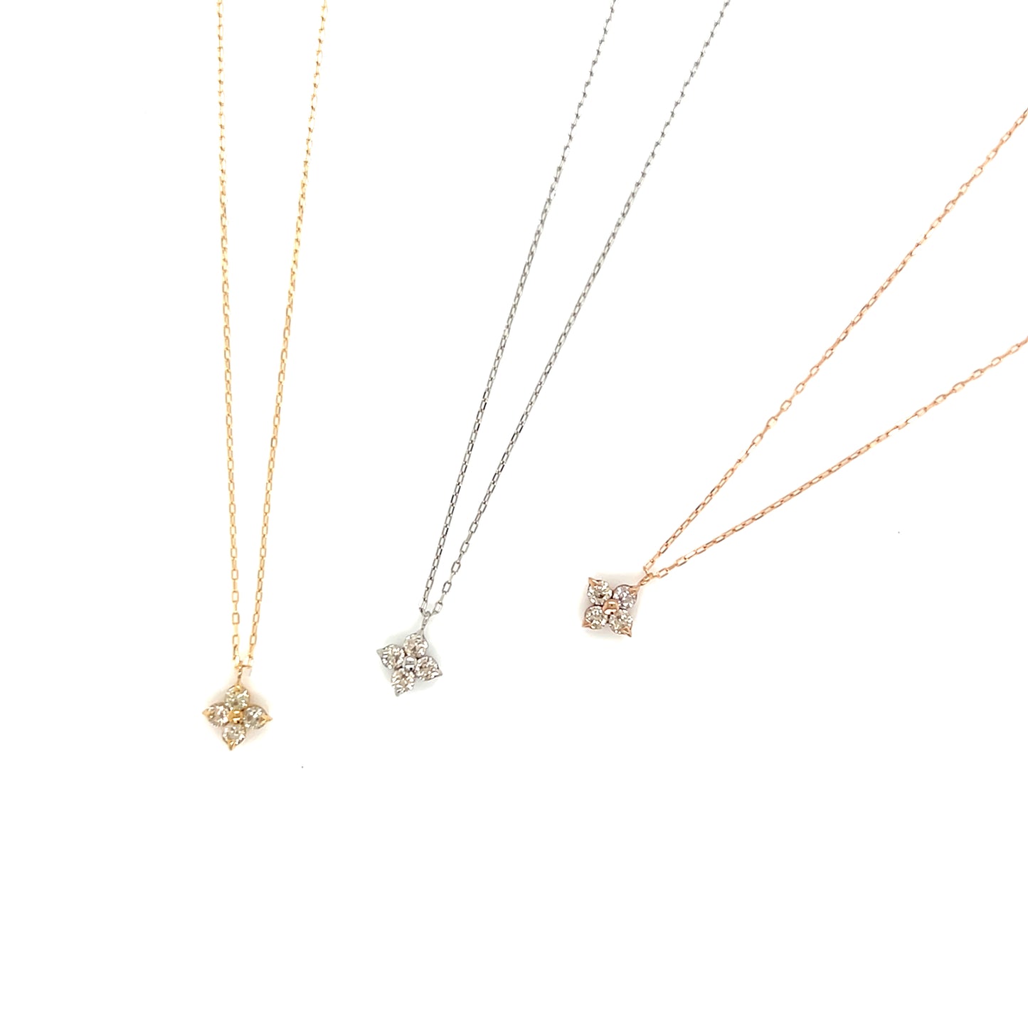 HC Four Pointed Star Necklace 0.15ct