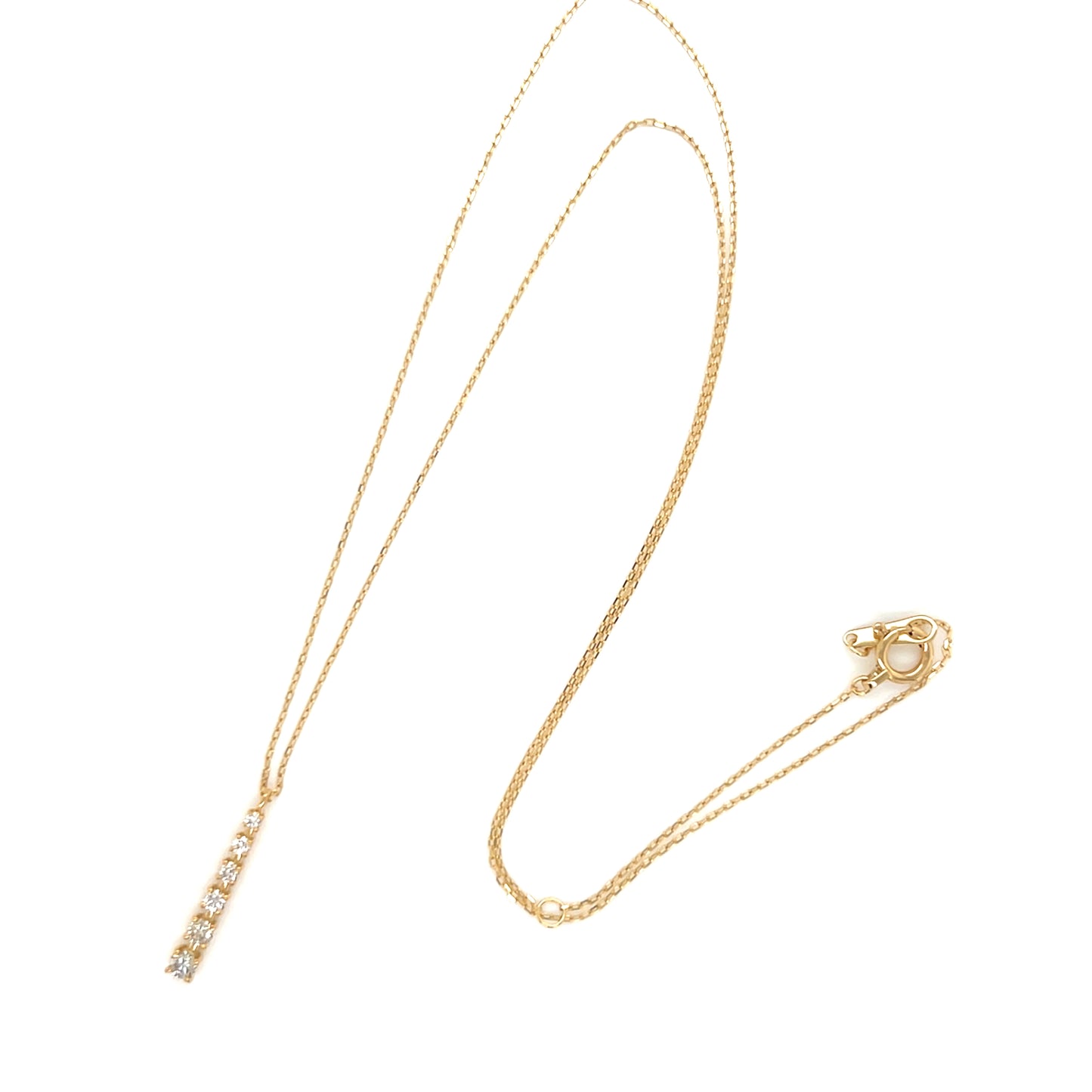 Gradual Row Necklace 0.15ct