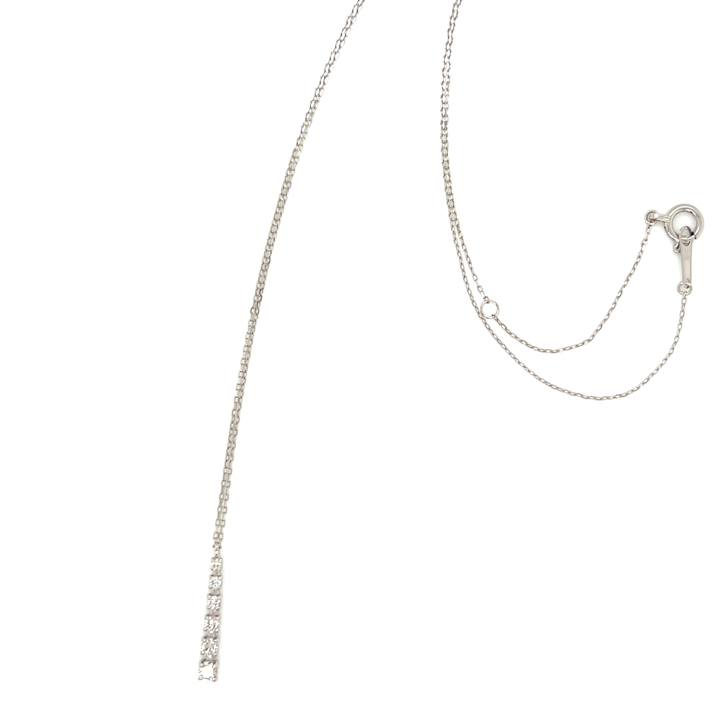Gradual Row Necklace 0.15ct