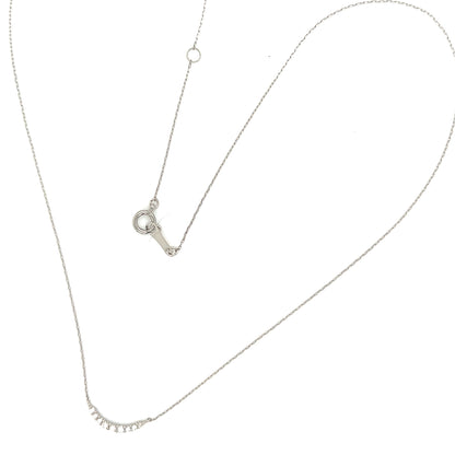 9 Dia Smile Necklace 0.08ct