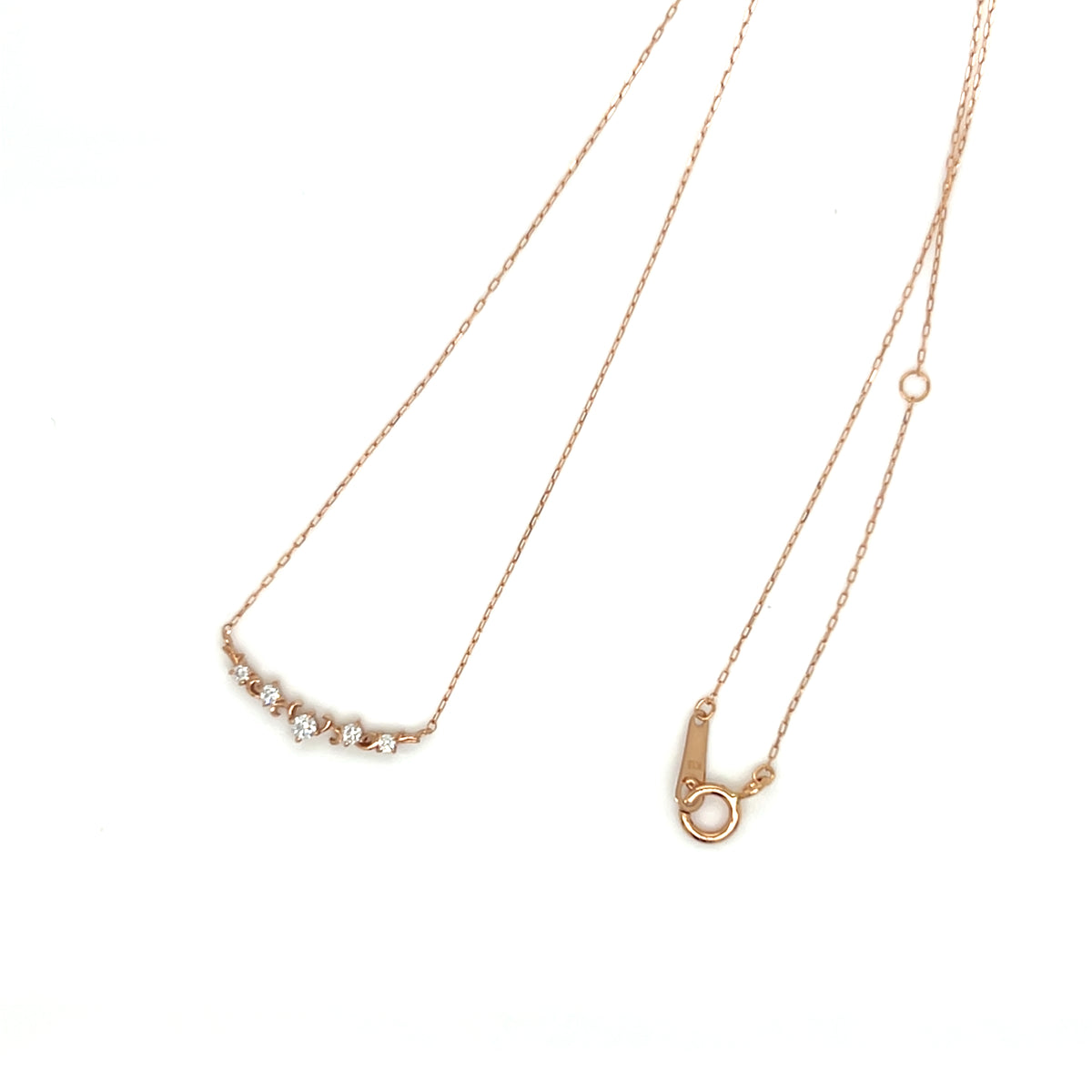 Arc Smile Necklace 0.07ct